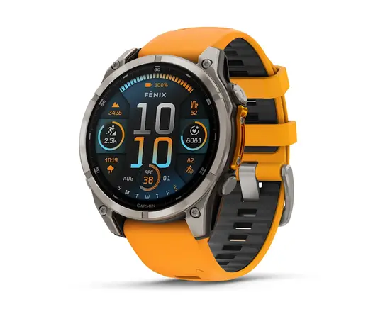 GARMIN FENIX 8 47MM, AMOLED, TITANO SPALVOS, 010-02904-11