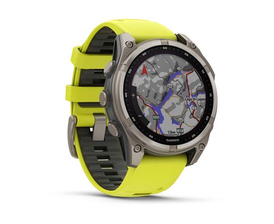GARMIN FENIX 8 47MM, SAPPHIRE SOLAR, GELTONAS, 010-02906-21