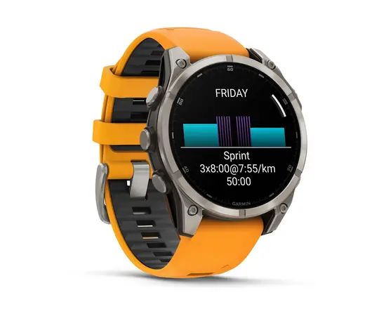 GARMIN FENIX 8 47MM, AMOLED, TITANO SPALVOS, 010-02904-11