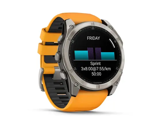 GARMIN FENIX 8 51MM, AMOLED, TITANO SPALVOS, 010-02905-11
