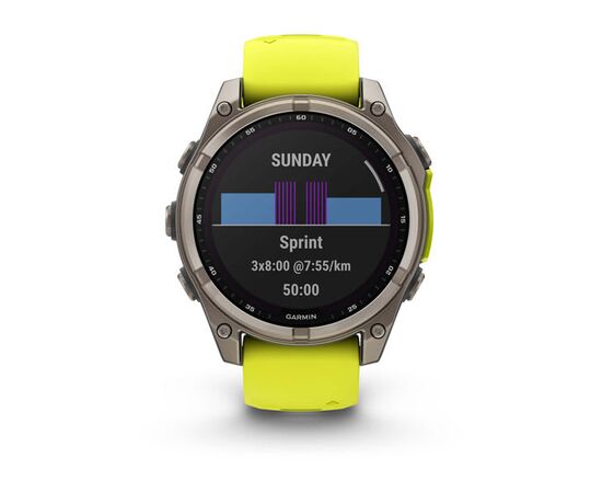 GARMIN FENIX 8 51MM, SAPPHIRE SOLAR, GELTONAS, 010-02907-21