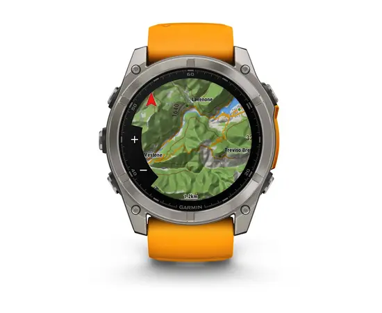 GARMIN FENIX 8 51MM, AMOLED, TITANO SPALVOS, 010-02905-11