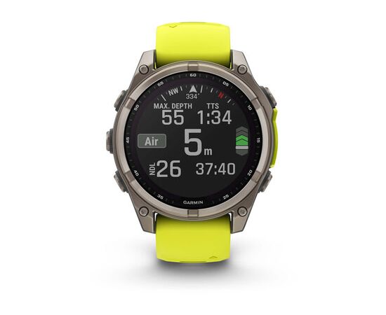 GARMIN FENIX 8 47MM, SAPPHIRE SOLAR, GELTONAS, 010-02906-21