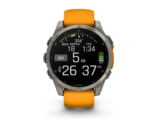 GARMIN FENIX 8 47MM, AMOLED, TITANO SPALVOS, 010-02904-11