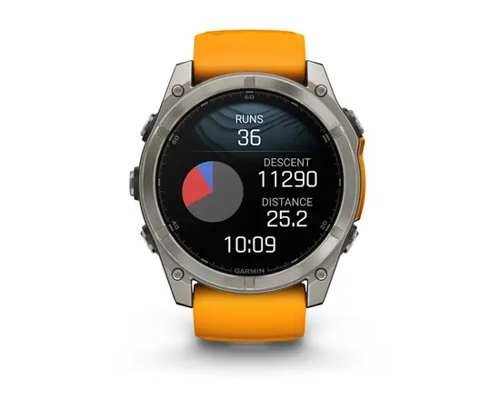 GARMIN FENIX 8 51MM, AMOLED, TITANO SPALVOS, 010-02905-11