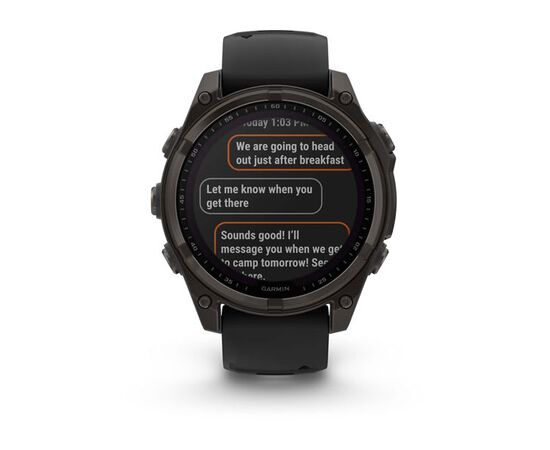 GARMIN FENIX 8 47MM, SAPPHIRE SOLAR, JUODAS, 010-02906-11