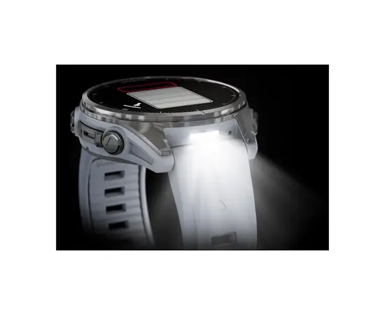 GARMIN FENIX 8 43MM, AMOLED GLASS, BALTOJO AKMENS SPALVOS, 010-02903-00