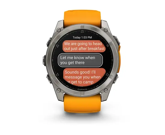 GARMIN FENIX 8 51MM, AMOLED, TITANO SPALVOS, 010-02905-11