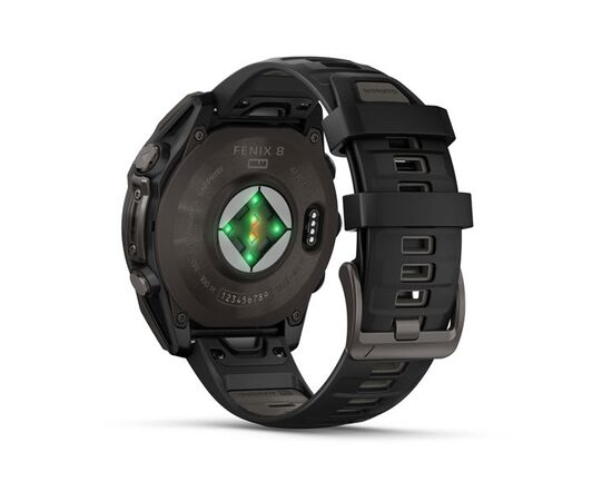 GARMIN FENIX 8 51MM, SAPPHIRE SOLAR, JUODAS, 010-02907-11