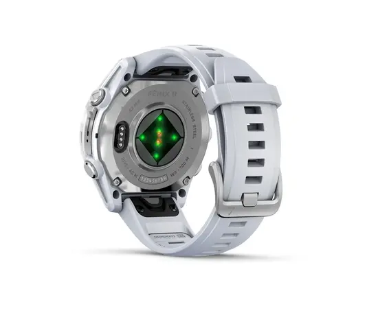 GARMIN FENIX 8 43MM, AMOLED GLASS, BALTOJO AKMENS SPALVOS, 010-02903-00