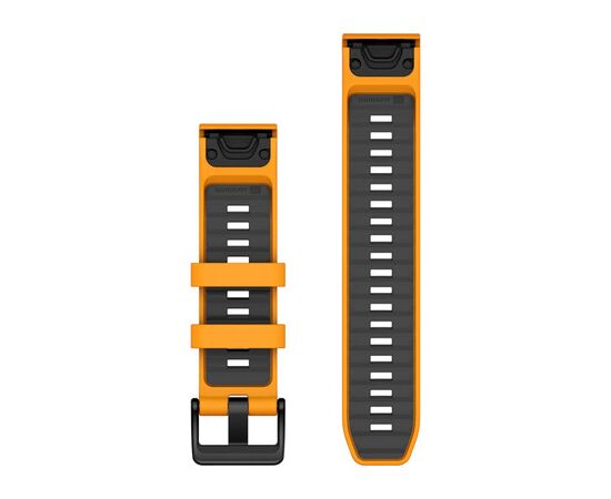 GARMIN QUICKFIT 22MM ORANžINė/GRAFITO SILIKONINė APYRANKė, 010-13392-01