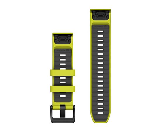 GARMIN QUICKFIT 26MM GELTONA/GRAFITO SILIKONINė APYRANKė, 010-13393-08
