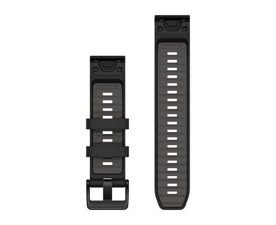 GARMIN QUICKFIT 22MM JUODA/PILKO AKMENS SILIKONINė APYRANKė, 010-13392-00