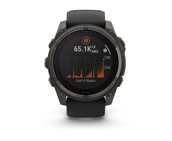 GARMIN FENIX 8 47MM, SAPPHIRE SOLAR, JUODAS, 010-02906-11
