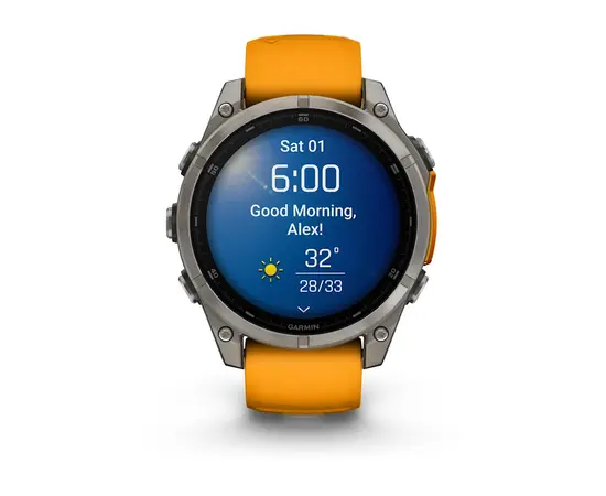 GARMIN FENIX 8 47MM, AMOLED, TITANO SPALVOS, 010-02904-11