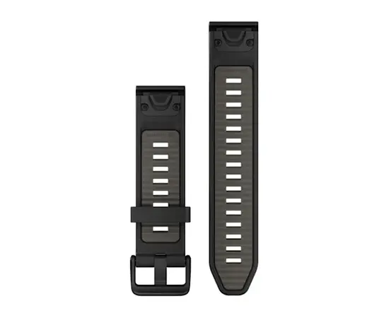 GARMIN QUICKFIT 20 MM JUODA/PILKO AKMENS SILIKONINė APYRANKė, 010-13391-00