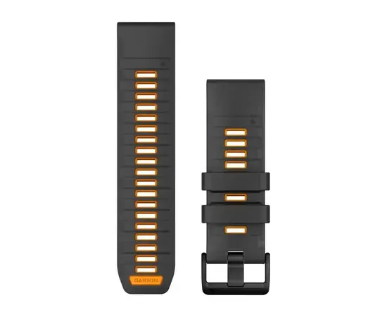 GARMIN QUICKFIT 26MM GRAFITO/ORANžINė SILIKONINė APYRANKė, 010-13393-05