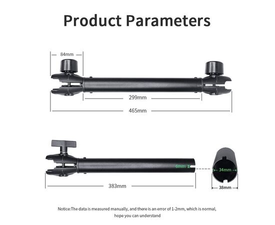 PROMARINE JUNGTIS DVIGUBA DOUBLE SOCKET ARM, C DYDIS, 30CM, PM-C030