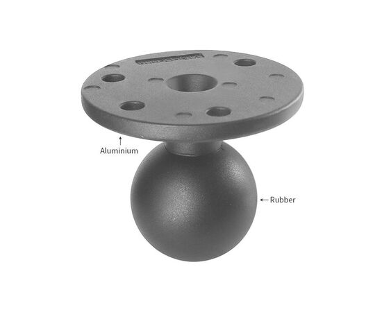 PROMARINE TVIRTINIMO PLOKšTė SU RUTULIU, D DYDIS, APVALI, DIAM 93MM, PM-D003