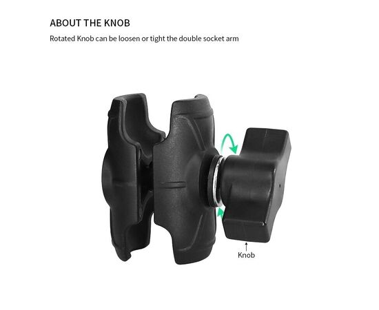 PROMARINE JUNGTIS DVIGUBA DOUBLE SOCKET ARM, B DYDIS, 6CM, PM-B006