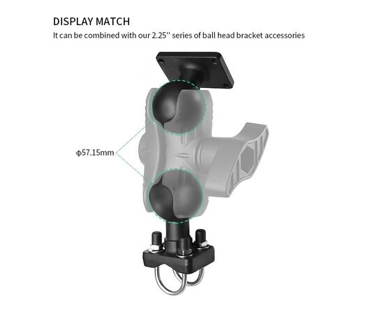 PROMARINE JUNGTIS DVIGUBA DOUBLE SOCKET ARM, D DYDIS, 13CM, PM-D013