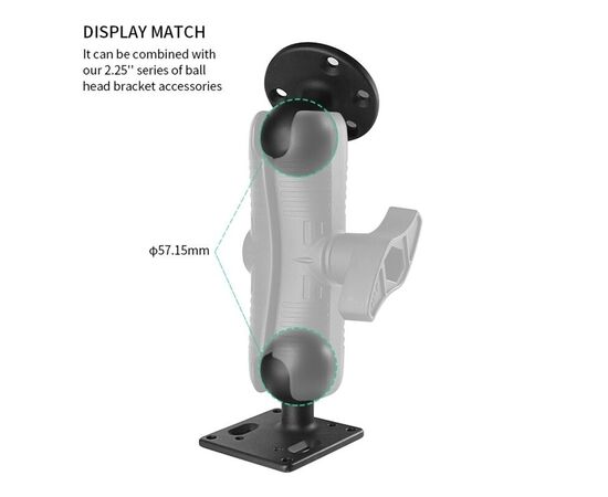PROMARINE JUNGTIS DVIGUBA DOUBLE SOCKET ARM, D DYDIS, 21CM, PM-D021