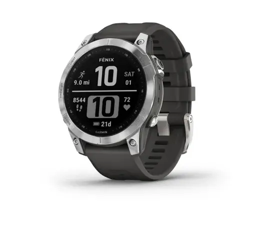GARMIN FENIX 7 – STANDARD EDITION SIDABRO SPALVOS, 010-02540-01
