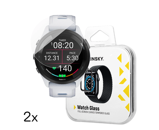 WOZINSKY FULL GLUE GRūDINTAS STIKLAS GARMIN FORERUNNER 265, 5907769366284