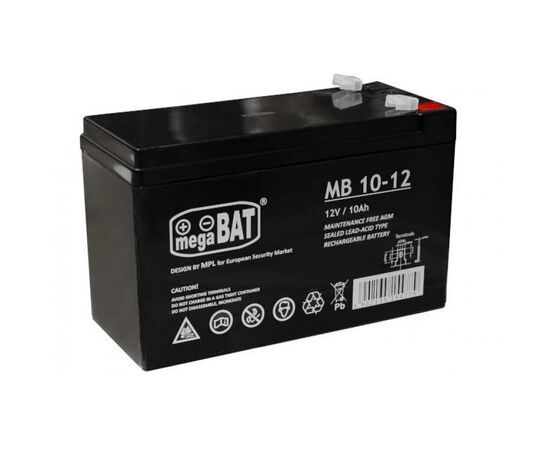 MEGABAT 12V 10AH AGM AKUMULIATORIUS, MB10-12