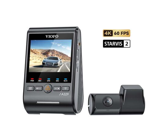 VAIZDO REGISTRATORIUS VIOFO A329 2CH 4K 60FPS, A329-2CH VIOFO