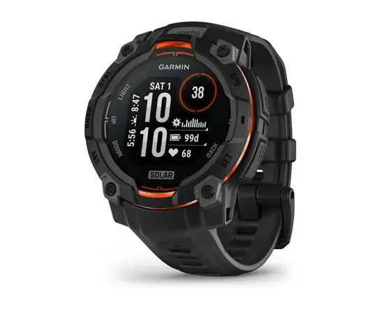 GARMIN INSTINCT 3 - 45 MM SOLAR JUODOS SPALVOS, 010-02934-00