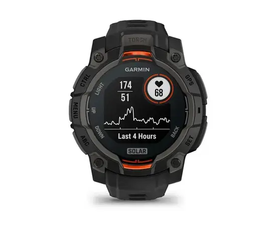 GARMIN INSTINCT 3 - 45 MM SOLAR JUODOS SPALVOS, 010-02934-00