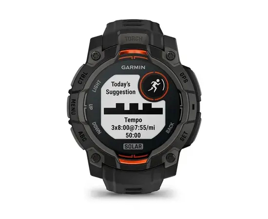 GARMIN INSTINCT 3 - 45 MM SOLAR JUODOS SPALVOS, 010-02934-00
