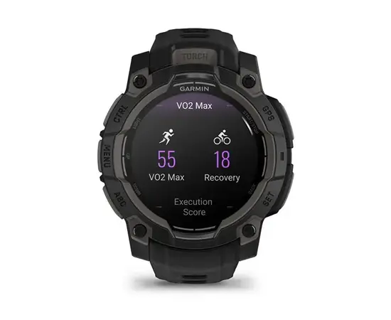 GARMIN INSTINCT 3 - 45 MM AMOLED JUODOS SPALVOS, 010-02936-00