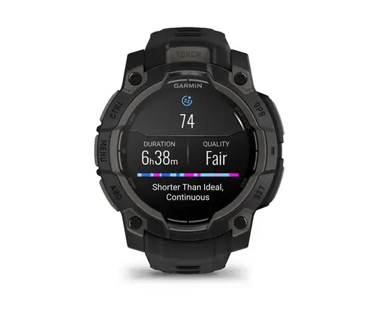 GARMIN INSTINCT 3 - 45 MM AMOLED JUODOS SPALVOS, 010-02936-00