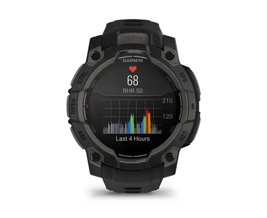 GARMIN INSTINCT 3 - 45 MM AMOLED JUODOS SPALVOS, 010-02936-00