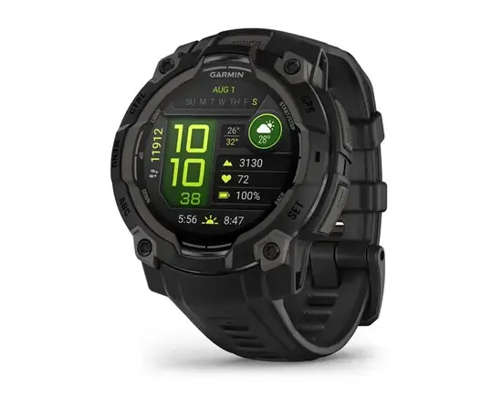 GARMIN INSTINCT 3 - 45 MM AMOLED JUODOS SPALVOS, 010-02936-00