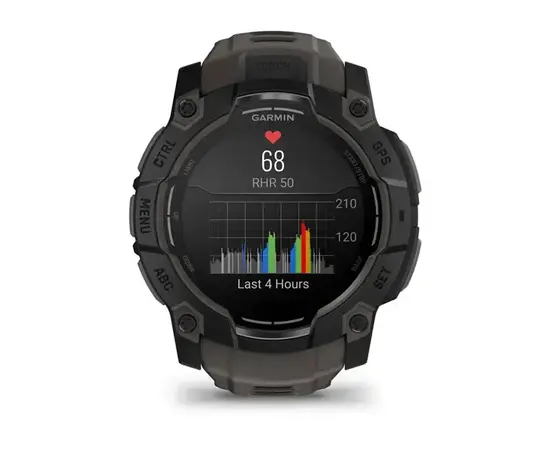 GARMIN INSTINCT 3 - 50 MM AMOLED JUODOS SPALVOS, 010-03020-00