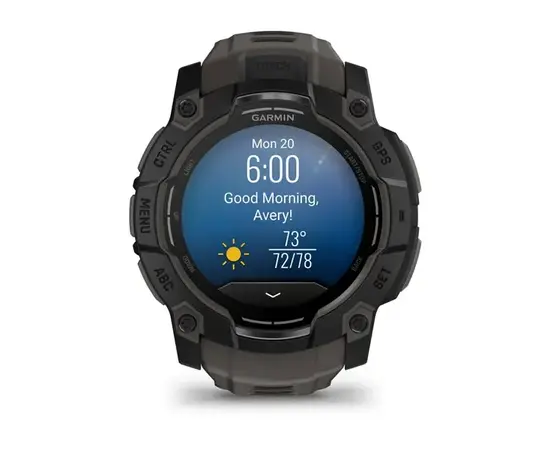 GARMIN INSTINCT 3 - 50 MM AMOLED JUODOS SPALVOS, 010-03020-00