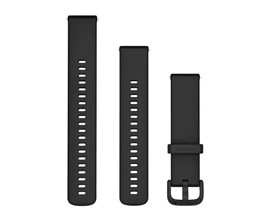 GARMIN GREITAI ATSEGAMA 20 MM JUODA SILIKONINė APYRANKė, 010-12932-64