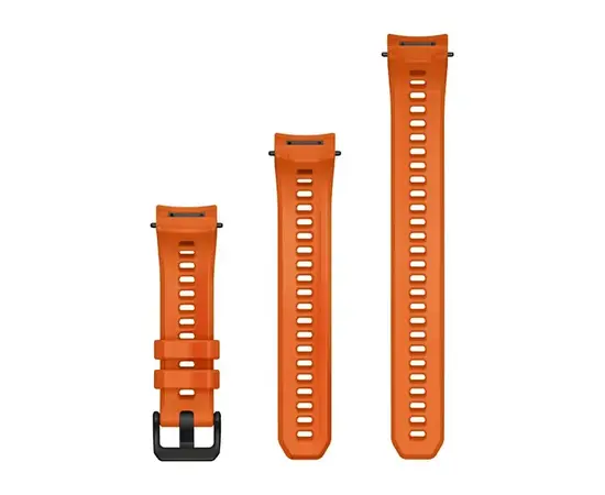 GARMIN INSTINCT E 40 MM žARIJų ORANžINėS SPALVOS SILIKONINIS DIRžELIS, 010-13397-03