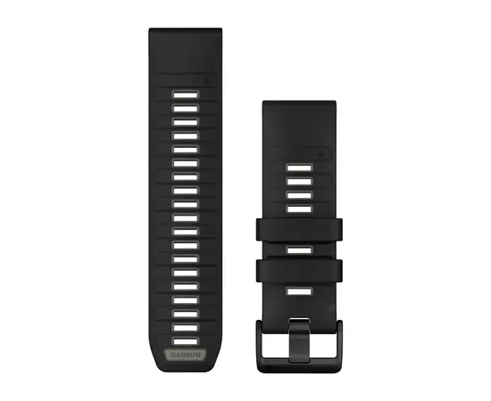 GARMIN QUICKFIT 26MM JUODA/PILKO AKMENS SILIKONINė APYRANKė, 010-13393-00