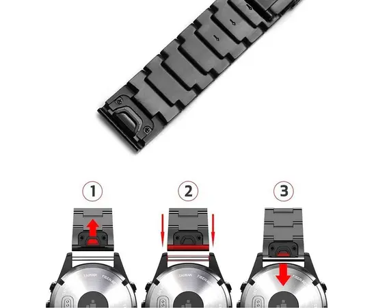 TECH-PROTECT METALINė APYRANKė GARMIN LAIKRODžIAMS SU QUICKFIT 22MM, 5906735412628
