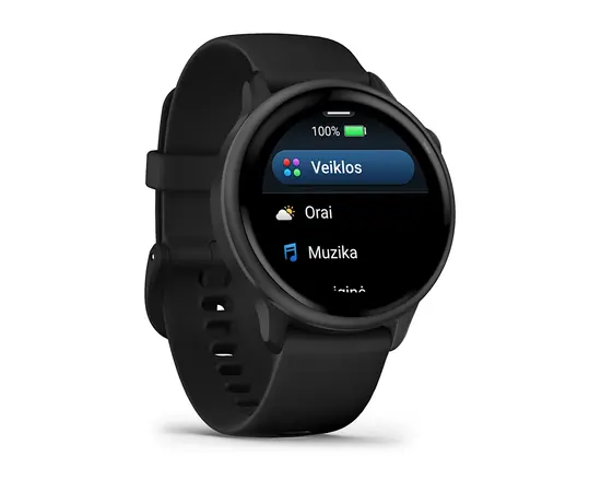 GARMIN VIVOACTIVE 6, JUODAS, 010-02985-00