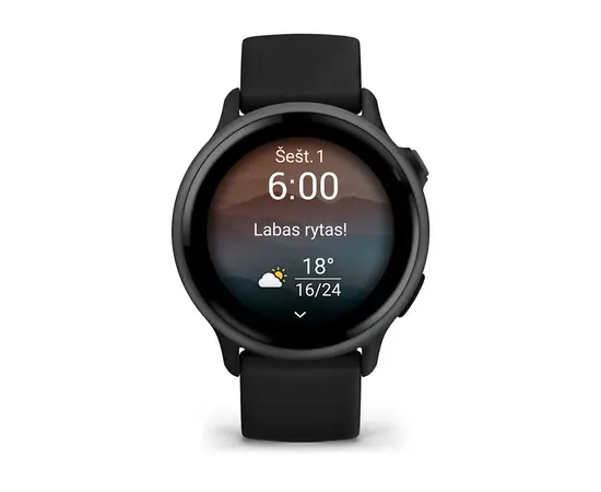 GARMIN VIVOACTIVE 6, JUODAS, 010-02985-00