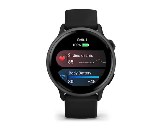GARMIN VIVOACTIVE 6, JUODAS, 010-02985-00
