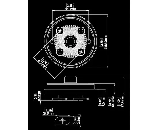 UžRAKTAS BėGELIUI RAILBLAZA HEXX KAYAK TRACK MOUNT, RL11-4208-11