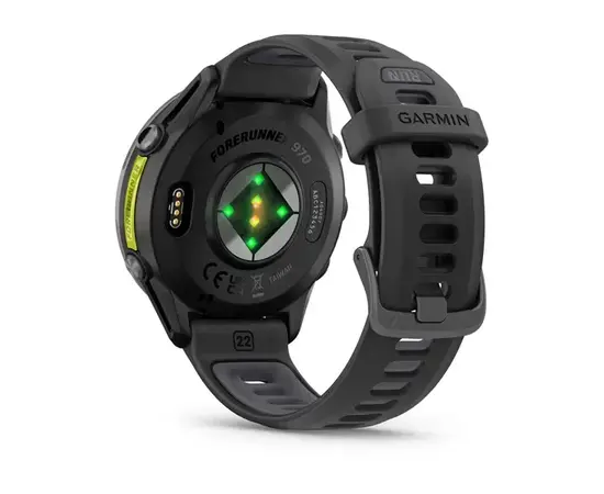 GARMIN FORERUNNER 970 PILKOS SPALVOS DLC TITANAS SU JUODU KORPUSU, 010-02969-10