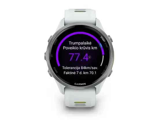 GARMIN FORERUNNER 970 TITANO SPALVOS IR BALTOJO AKMENS KORPUSU, 010-02969-11