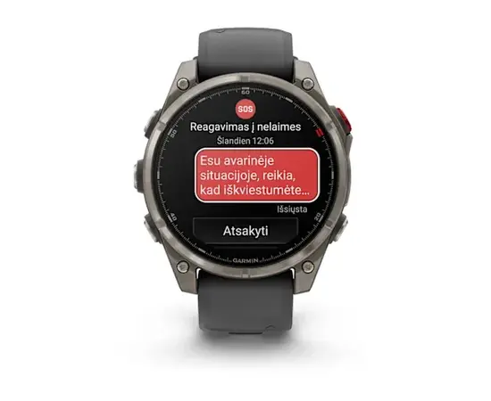 GARMIN FENIX 8 PRO 47MM, AMOLED, TITANO SPALVOS, 010-03198-11